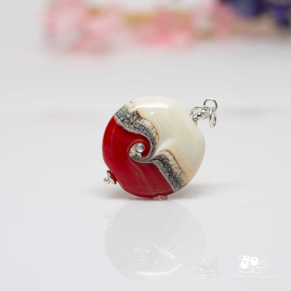 Red Swirl Pendant