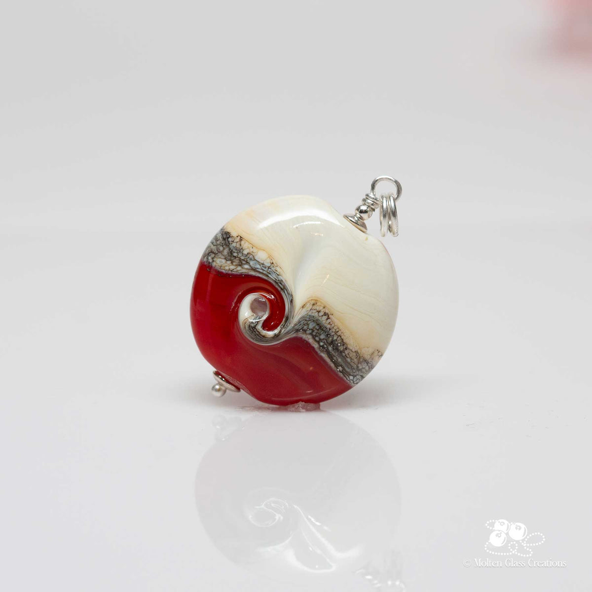 Red Swirl Pendant