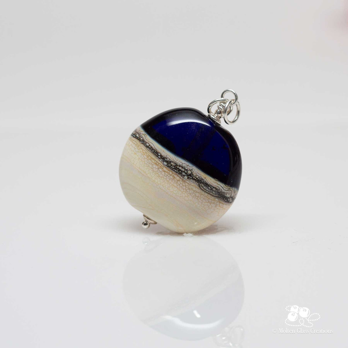 Deep Blue Swirl Pendant