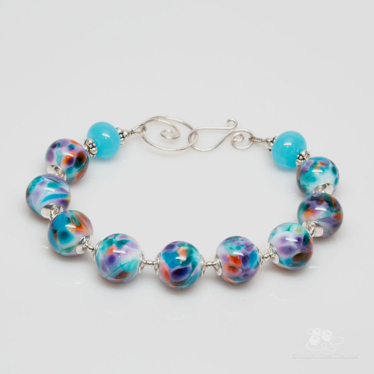 Mosaic Dreams glass bead bracelet