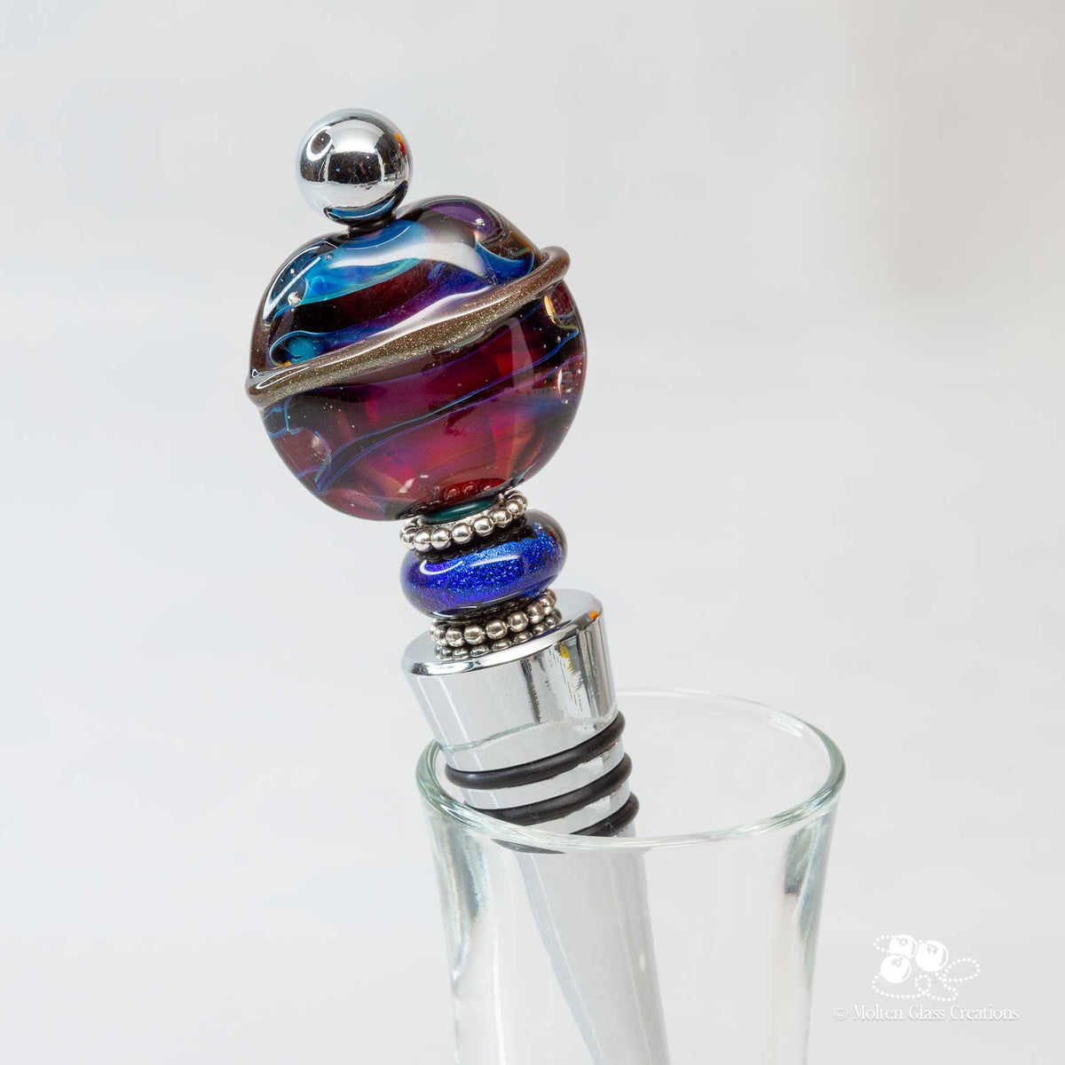 Wine Bottle Stopper - Mystic Red