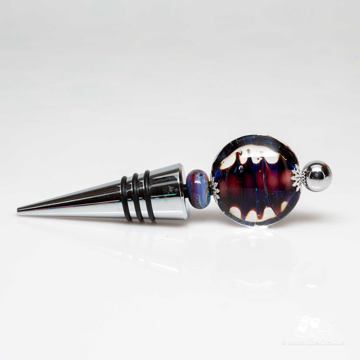 Wine Bottle Stopper - Purple Tornado