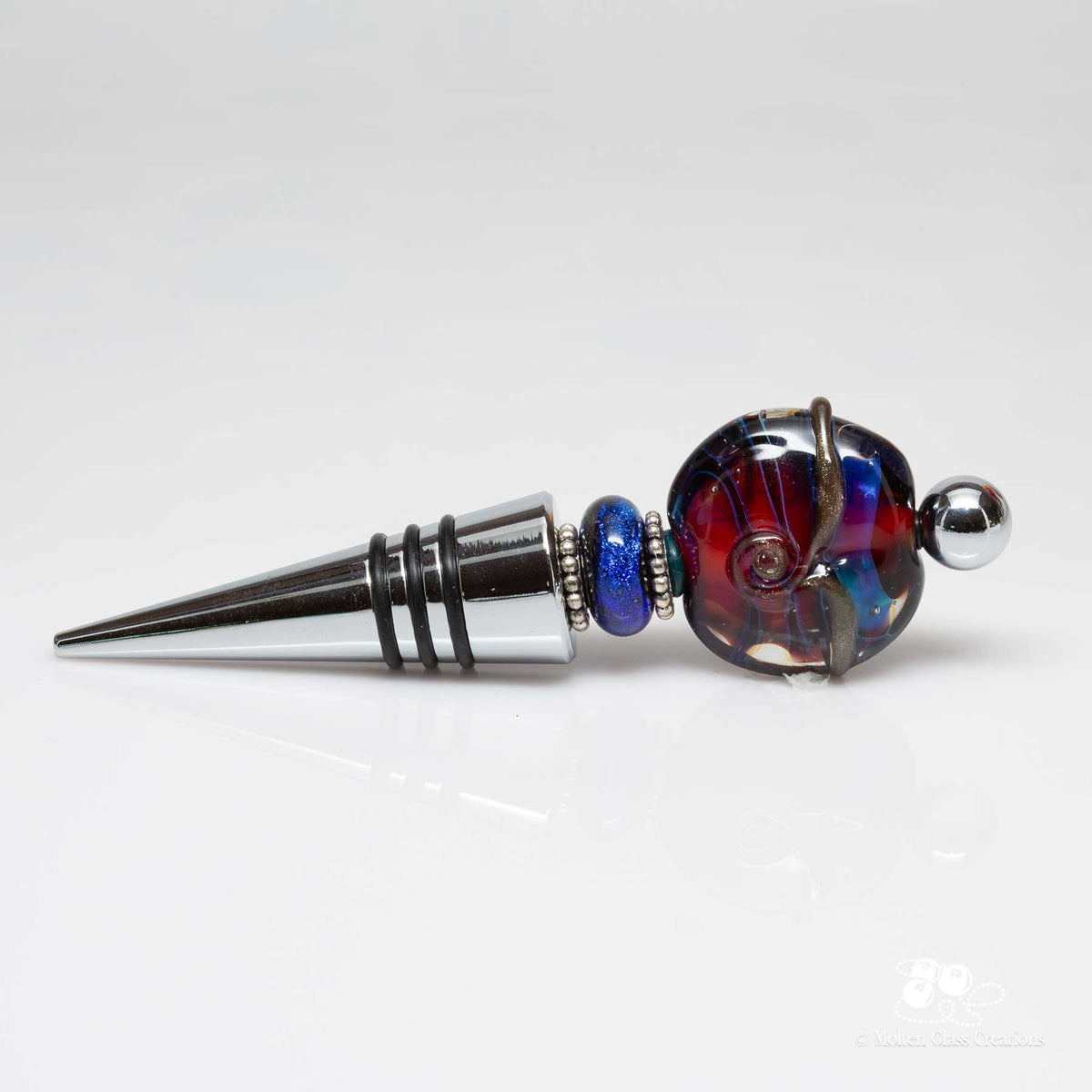 Wine Bottle Stopper - Mystic Red