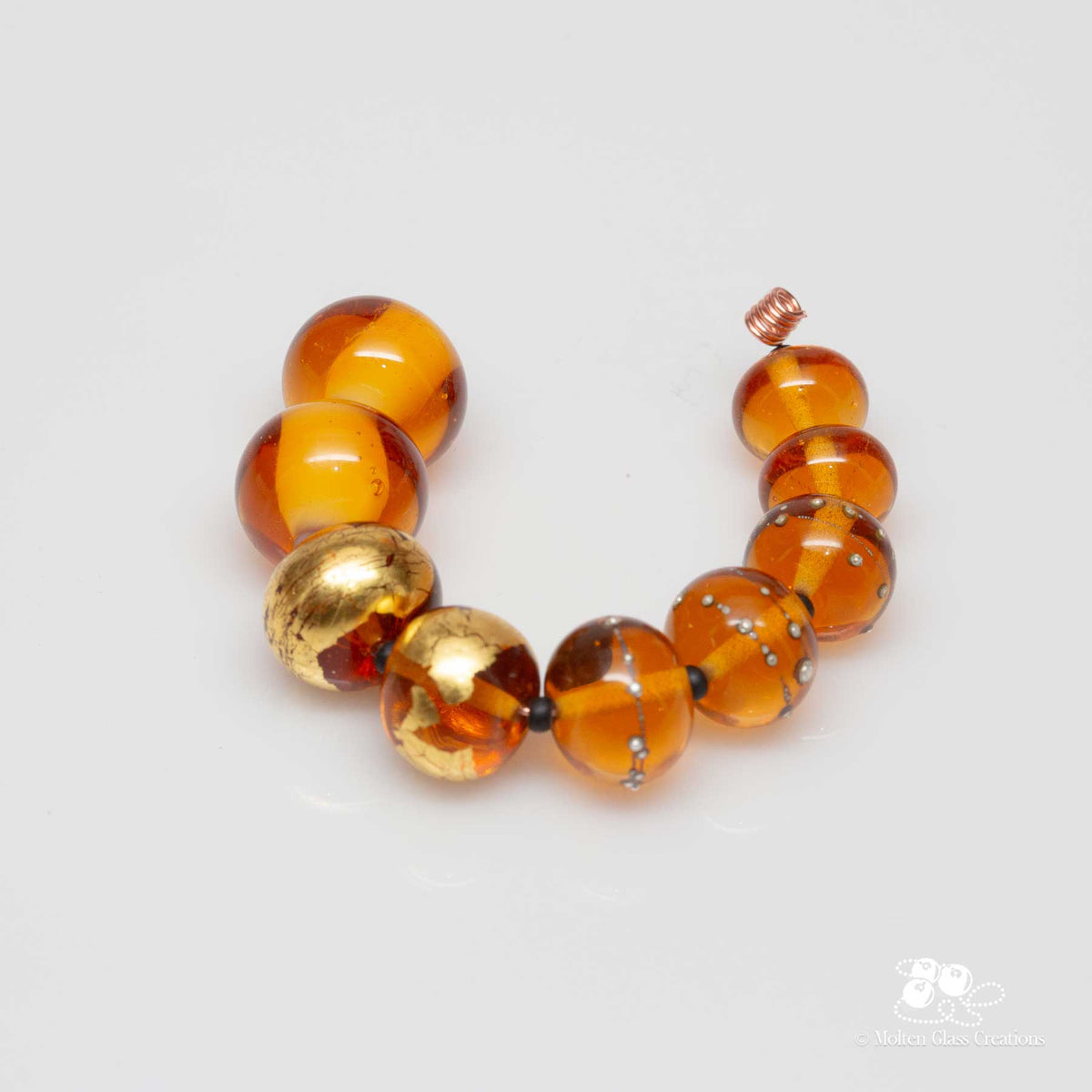 Bead set - Shades of Amber