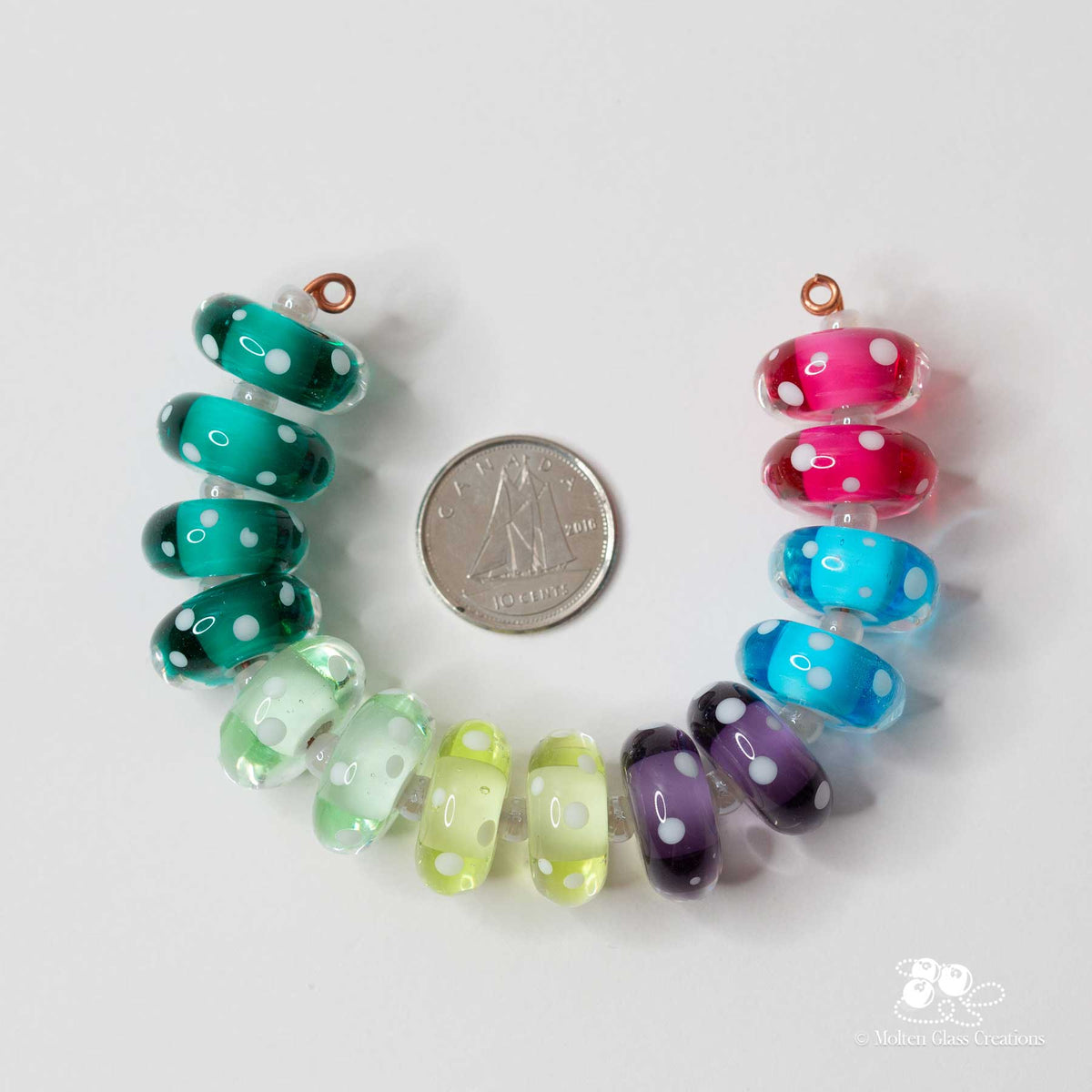 Rainbow Disc Bead Set #1